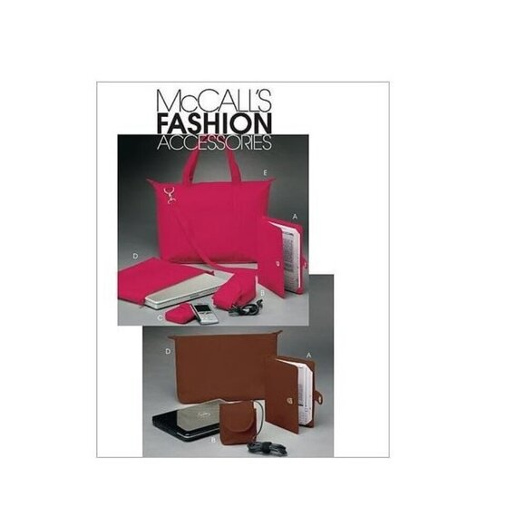 McCalls M6091 Fashion Accessories Sewing Pattern For Laptop Bags Totes & Cases - Picture 1 of 3